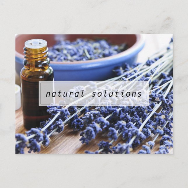 Carte Postale Solutions Naturelles Essential Oils Classe Invitat (Devant)