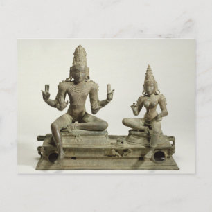 Carte Postale Somaskanda, Chola, Tamil Nadu (bronze)