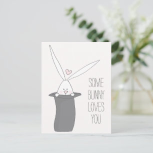 Carte Postale Some Bunny Loves You - Jolies Valentines de Classe