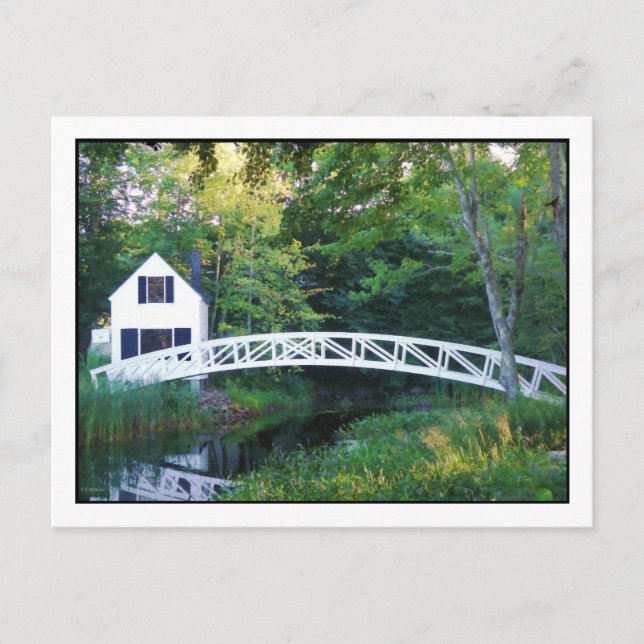 Carte Postale Somesville Footbridge (Devant)
