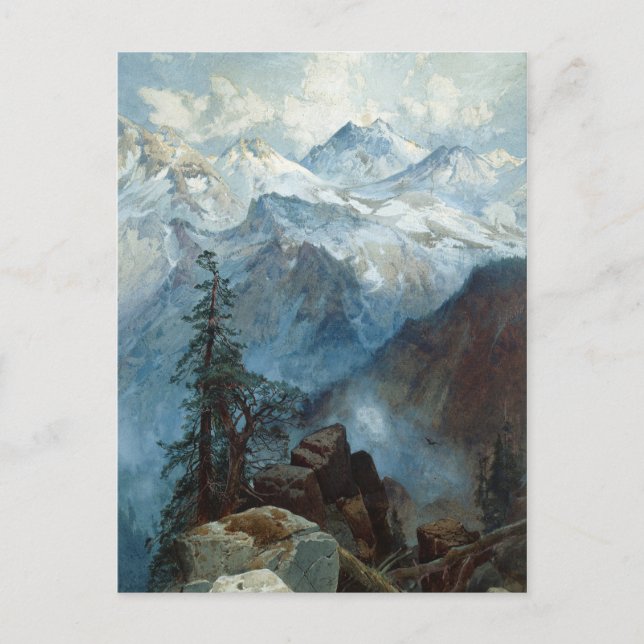 Carte Postale Sommet de Moran de la Sierras Peinture (Devant)