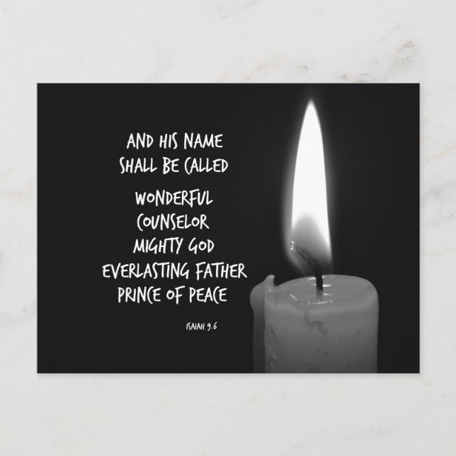 Carte Postale Son Nom Sera Appelé Merveilleux Verset Biblique (Devant)