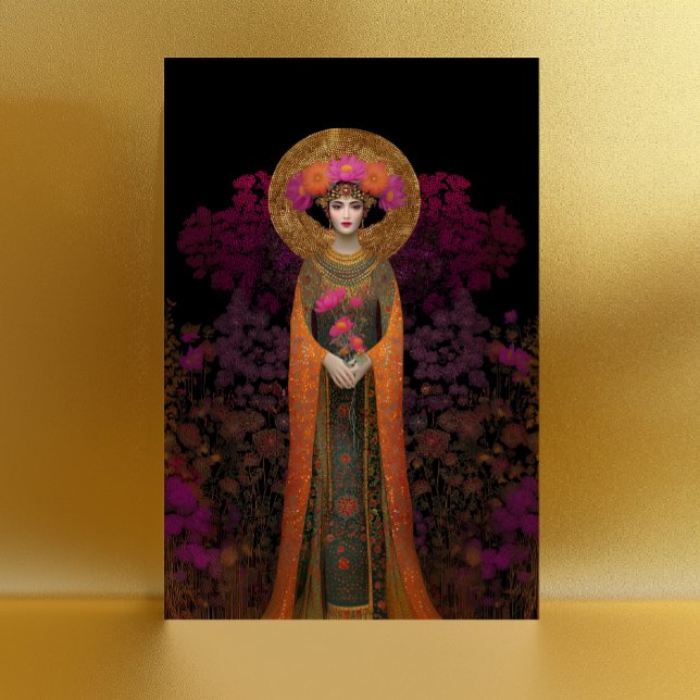 Carte Postale Sophia Divine Déesse de la Sagesse Mosaïque Portra (Créateur téléchargé)