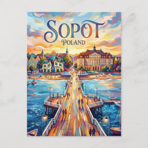 Carte Postale Sopot Pologne