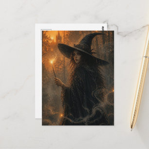 Carte Postale Sorcière de fantasy