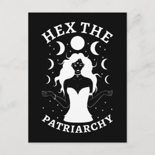 Carte Postale Sorcière féministe - Hex le patriarcat II