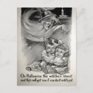 Carte postale Sorcière rétrospective