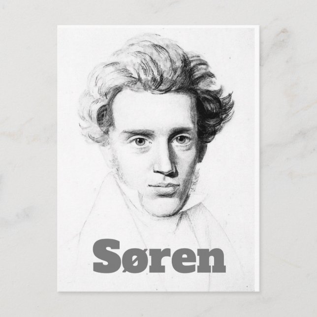 Carte Postale Søren Kierkegaard (Devant)