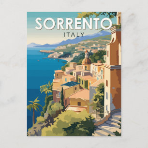 Carte Postale Sorrente Italie Travel Art Vintage