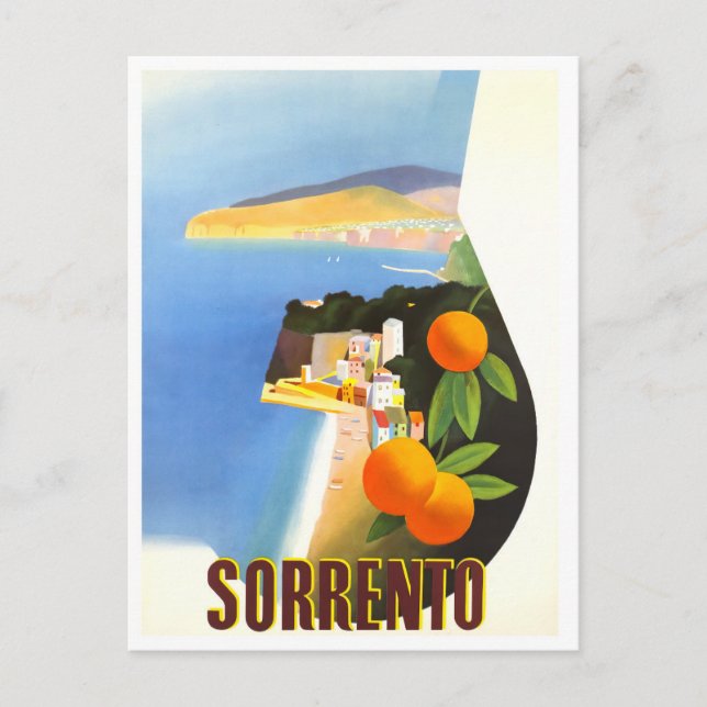 Carte Postale Sorrente Italie voyage millésime (Devant)