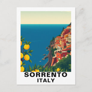 Carte Postale Sorrento, Italie Citrons Voyage Vintage