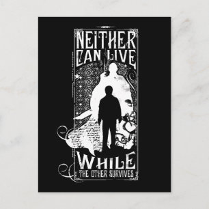 Carte Postale Sort Harry Potter   Ni l'un ne peut vivre