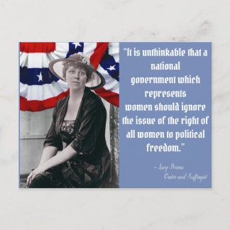 Carte Postale Sortez du vote - Lucy Burns