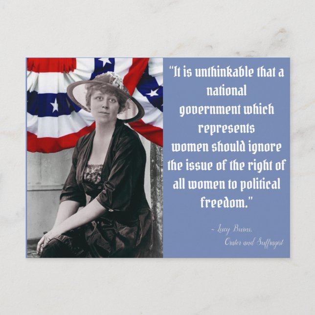 Carte Postale Sortez du vote - Lucy Burns (Devant)