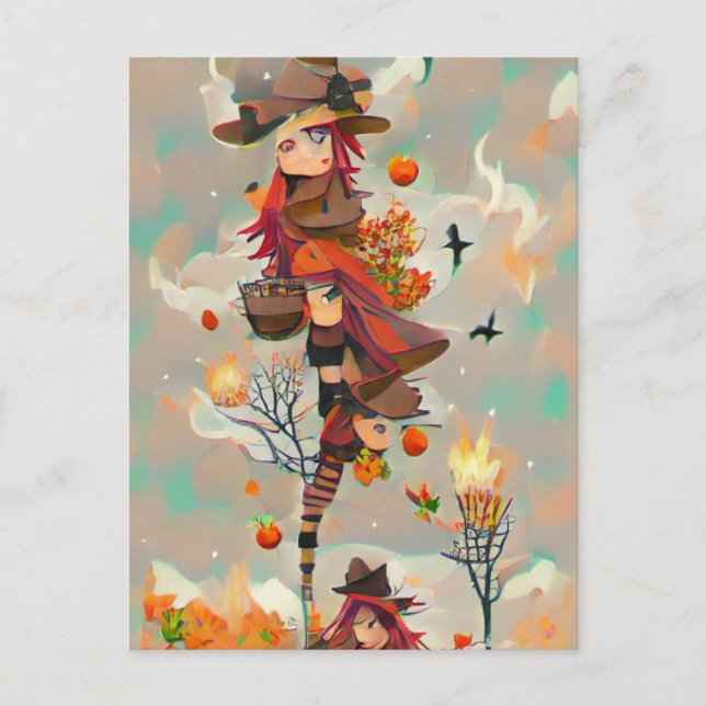 Carte postale Sortie Automne Abstraite (Devant)