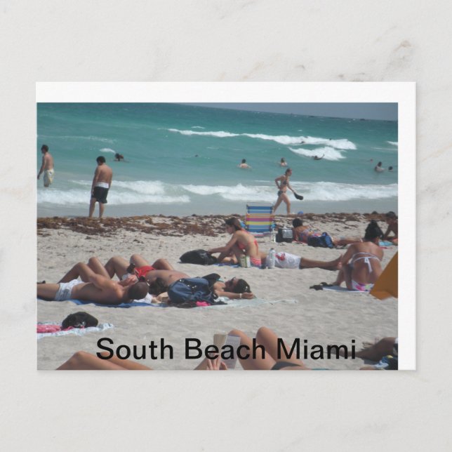 Carte Postale Sortie de plage de Spring break. (Devant)