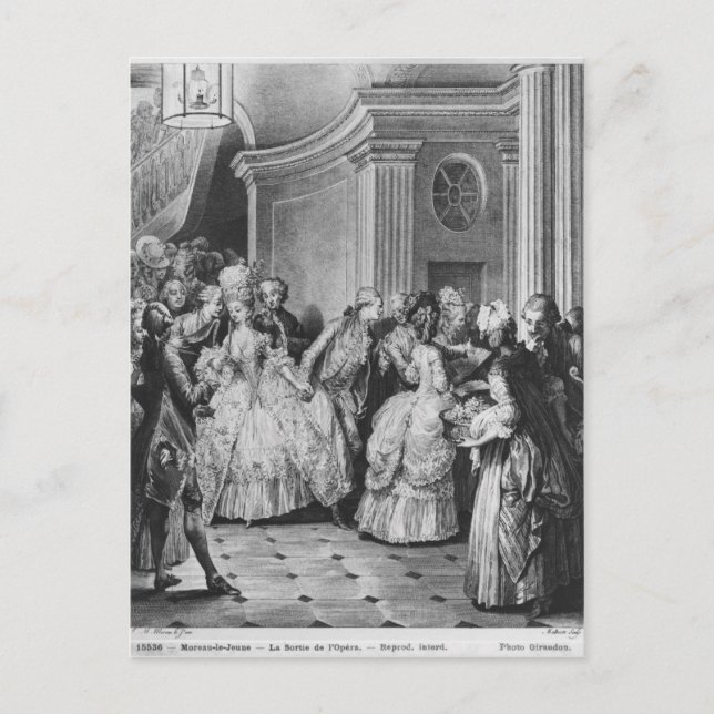 Carte Postale Sortir de l'Opéra (Devant)