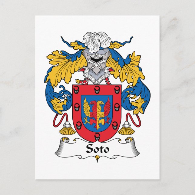 Carte Postale Soto Family Crest (Devant)