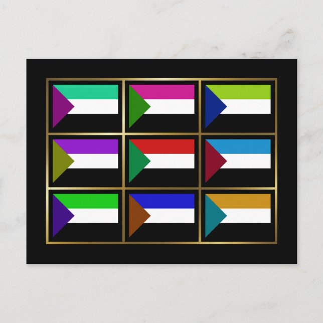 Carte postale Soudan Multihue Flags (Devant)