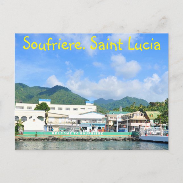 Carte Postale Soufrière Sainte-Lucie (Devant)