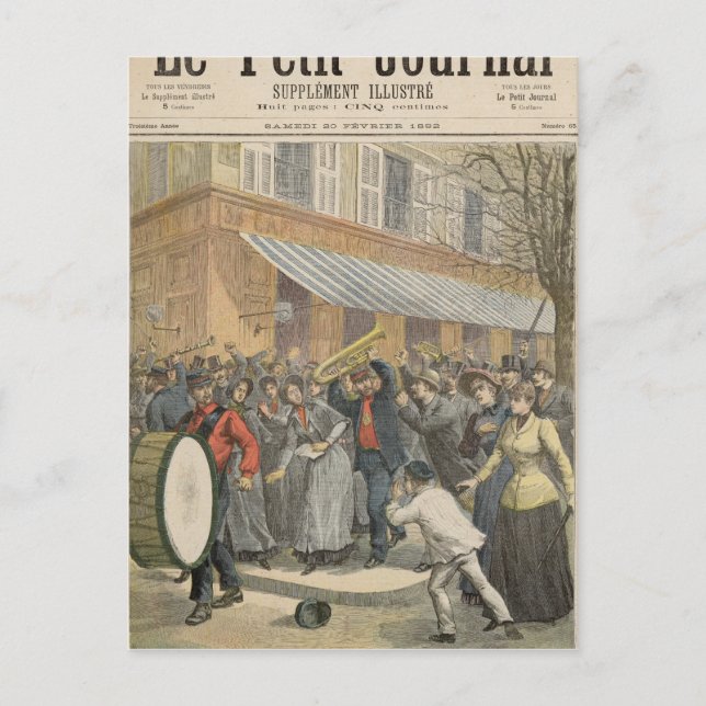 Carte Postale Soulèvement contre une armée du salut (Devant)