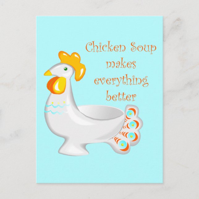 Carte Postale Soupe de poulet (Devant)