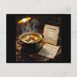 Carte Postale Soupe de tête de poisson caraïbe