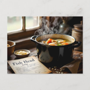 Carte Postale soupe de tête de poisson jamaïcaine