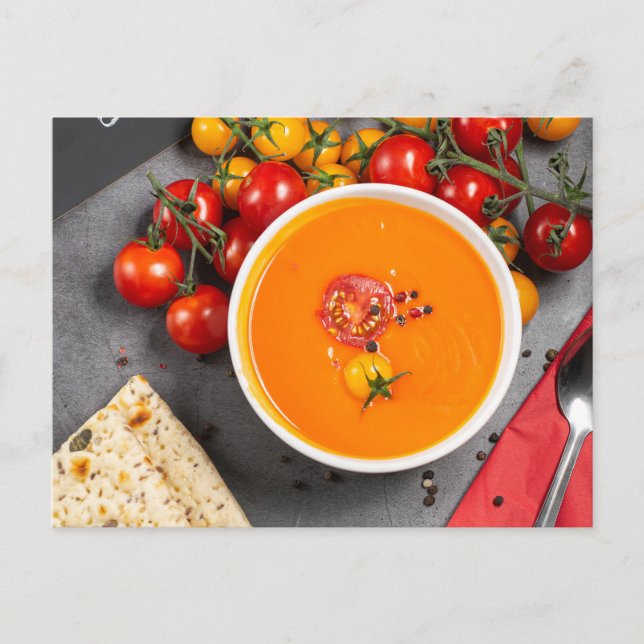 Carte Postale Soupe de tomates (Devant)