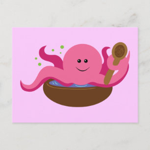 Carte Postale Soupe d'octopus