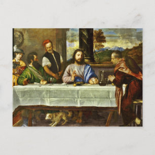 Carte Postale Souper à Emmaüs avec des amis