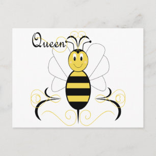 Carte postale Souriant Bumble Bee Queen Bee