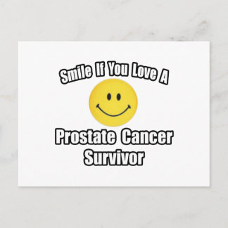 Carte Postale Souriez...Aimez un survivant du cancer de la prost
