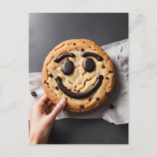 Carte Postale Souriez, c'est l'heure des biscuits !