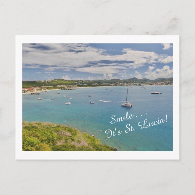 Carte Postale "Souriez. . C'est Sainte-Lucie !" (Devant)