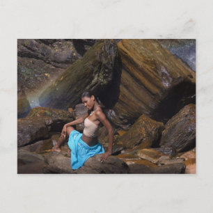 Carte Postale sourire sur les rochers