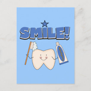 Carte Postale SOURIRE - T-shirts et cadeaux pour dents