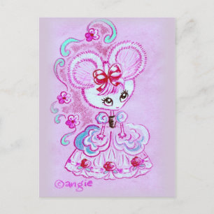Carte Postale Souris à Hoopskirt