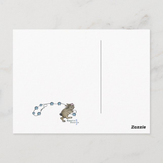 Carte Postale Souris d'anniversaire (Dos)