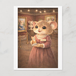 Carte Postale Souris de carrière en tant que conservateur de gal