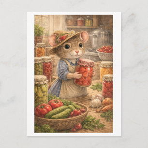 Carte Postale Souris de carrière en tant que conserveur