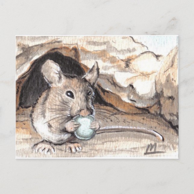 Carte Postale Souris de champ (Devant)