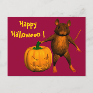 Carte Postale Souris Maison