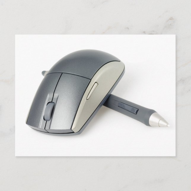 Carte Postale Souris sans fil et stylet numérique (Devant)