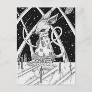 Carte Postale souris Star