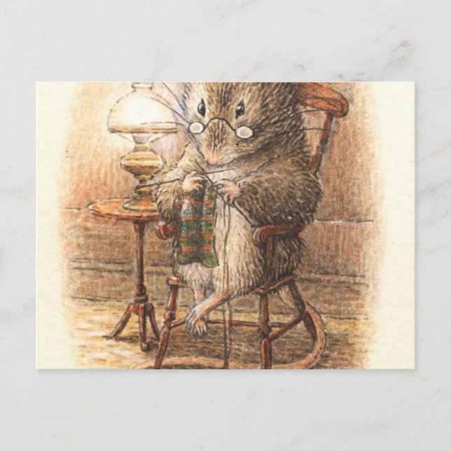 Carte Postale Souris tricot - Beatrix Potter (Devant)