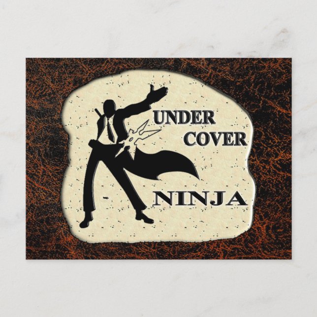 CARTE POSTALE SOUS LA COUVERTURE NINJA (Devant)