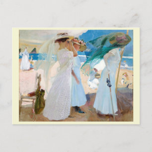 Carte Postale Sous l'aile, Joaquín Sorolla