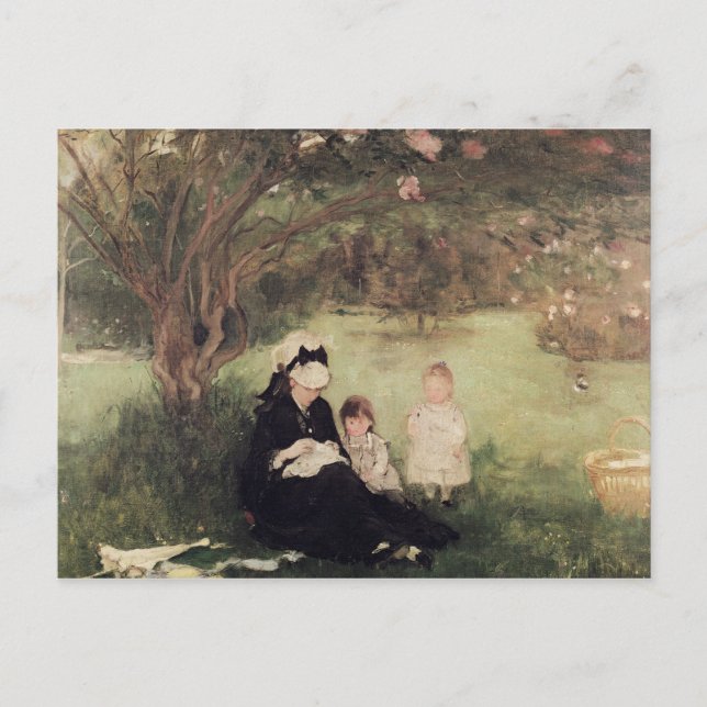 Carte Postale Sous le Lilac à Maurecourt, 1874 (Devant)
