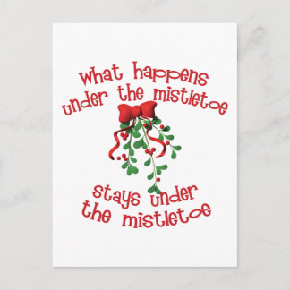 Carte Postale Sous le Mistletoe